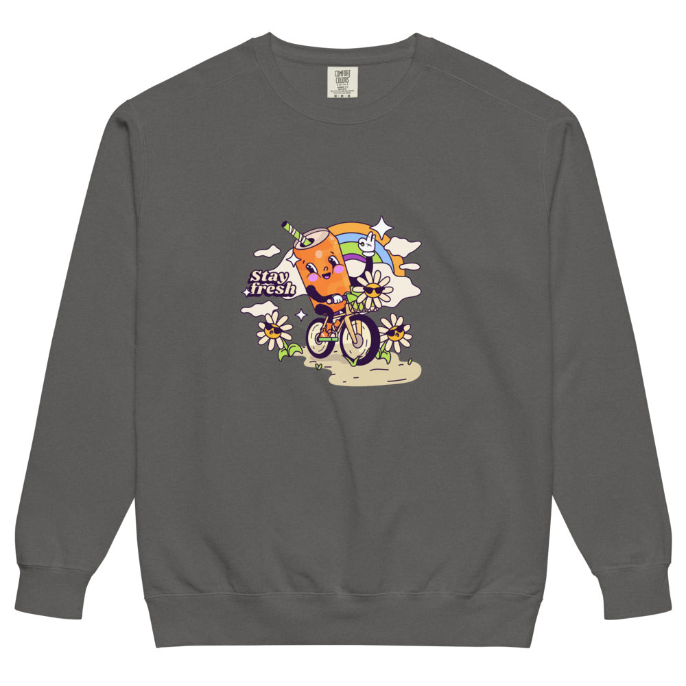 Stay fresh | Unisex Garment-Dyed Sweatshirt | Comfort Colors 1566