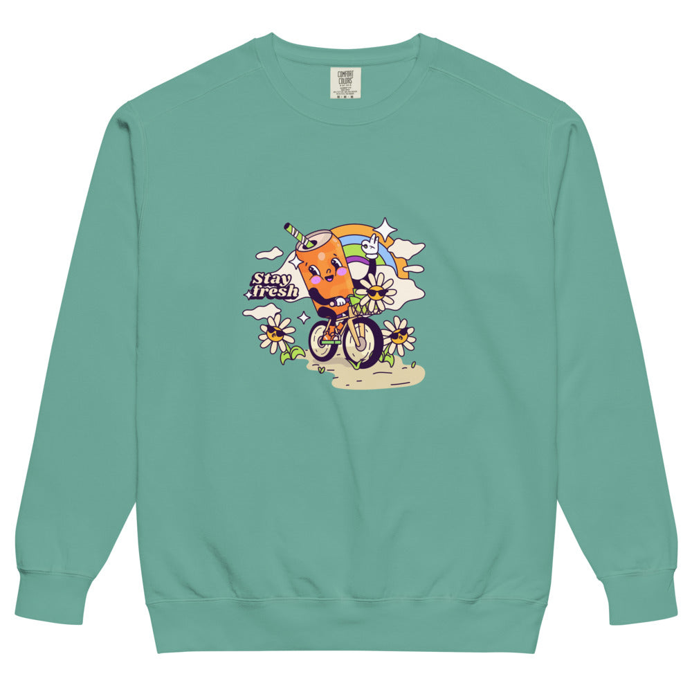 Stay fresh | Unisex Garment-Dyed Sweatshirt | Comfort Colors 1566