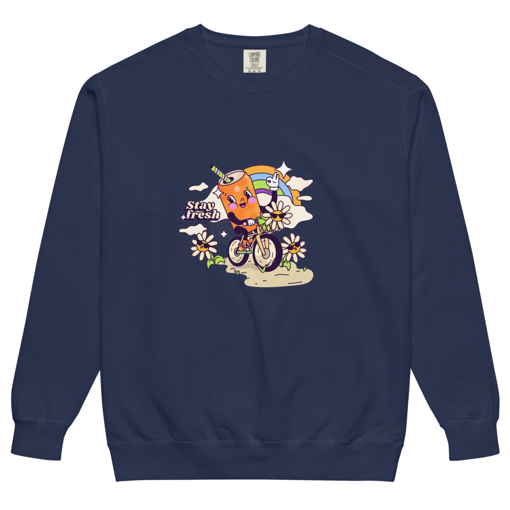 Stay fresh | Unisex Garment-Dyed Sweatshirt | Comfort Colors 1566