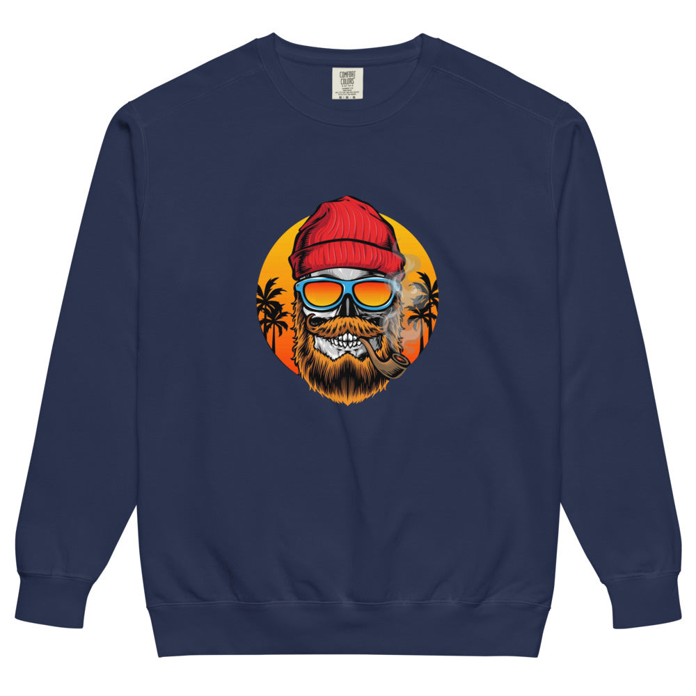 Bearded man | Unisex Garment-Dyed Sweatshirt | Comfort Colors 1566