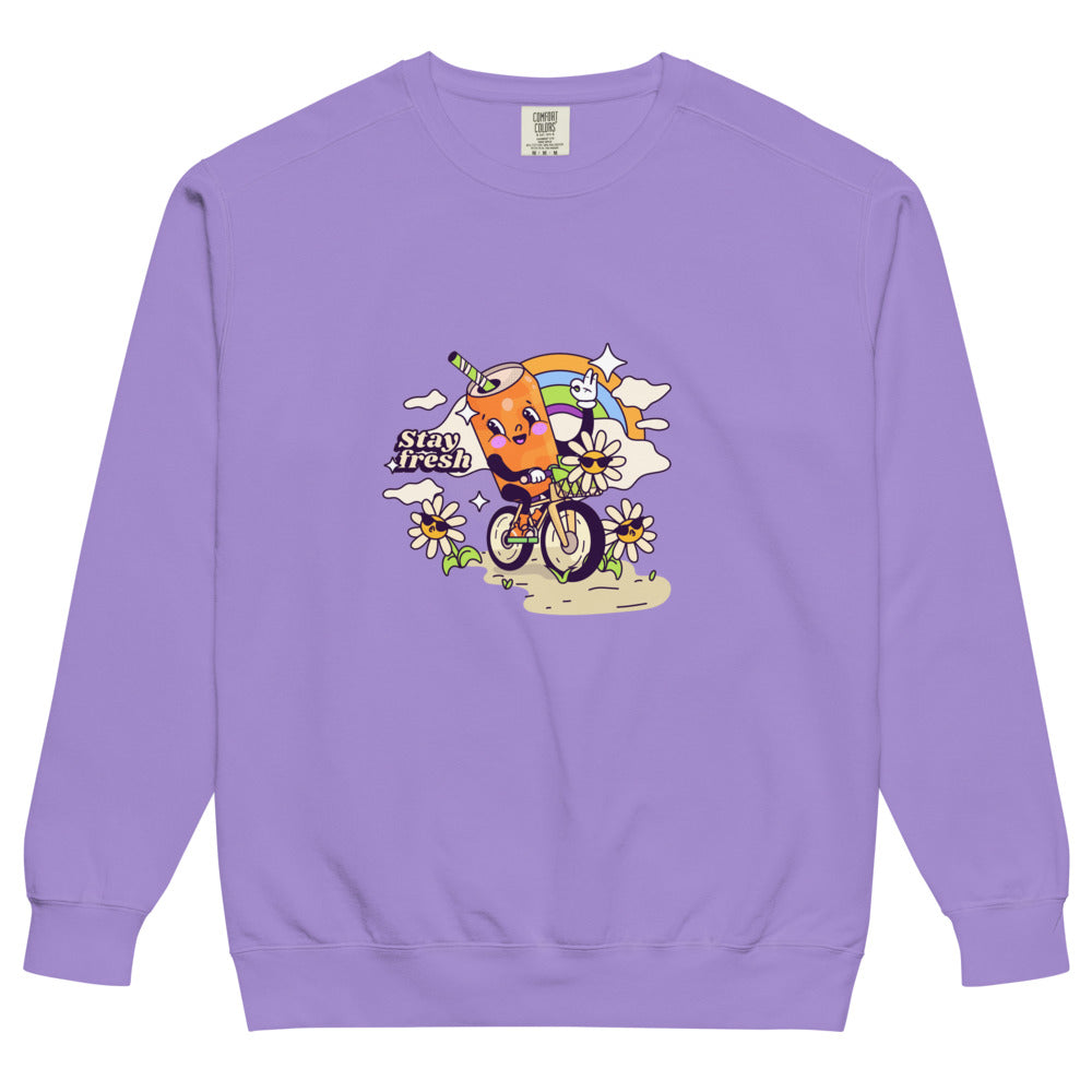 Stay fresh | Unisex Garment-Dyed Sweatshirt | Comfort Colors 1566