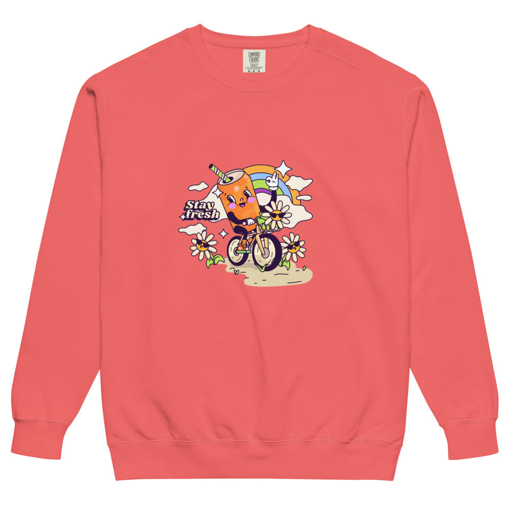 Stay fresh | Unisex Garment-Dyed Sweatshirt | Comfort Colors 1566