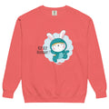 Green rabbit - HIP HIP HOORAAAY | Unisex Garment-Dyed Sweatshirt | Comfort Colors 1566