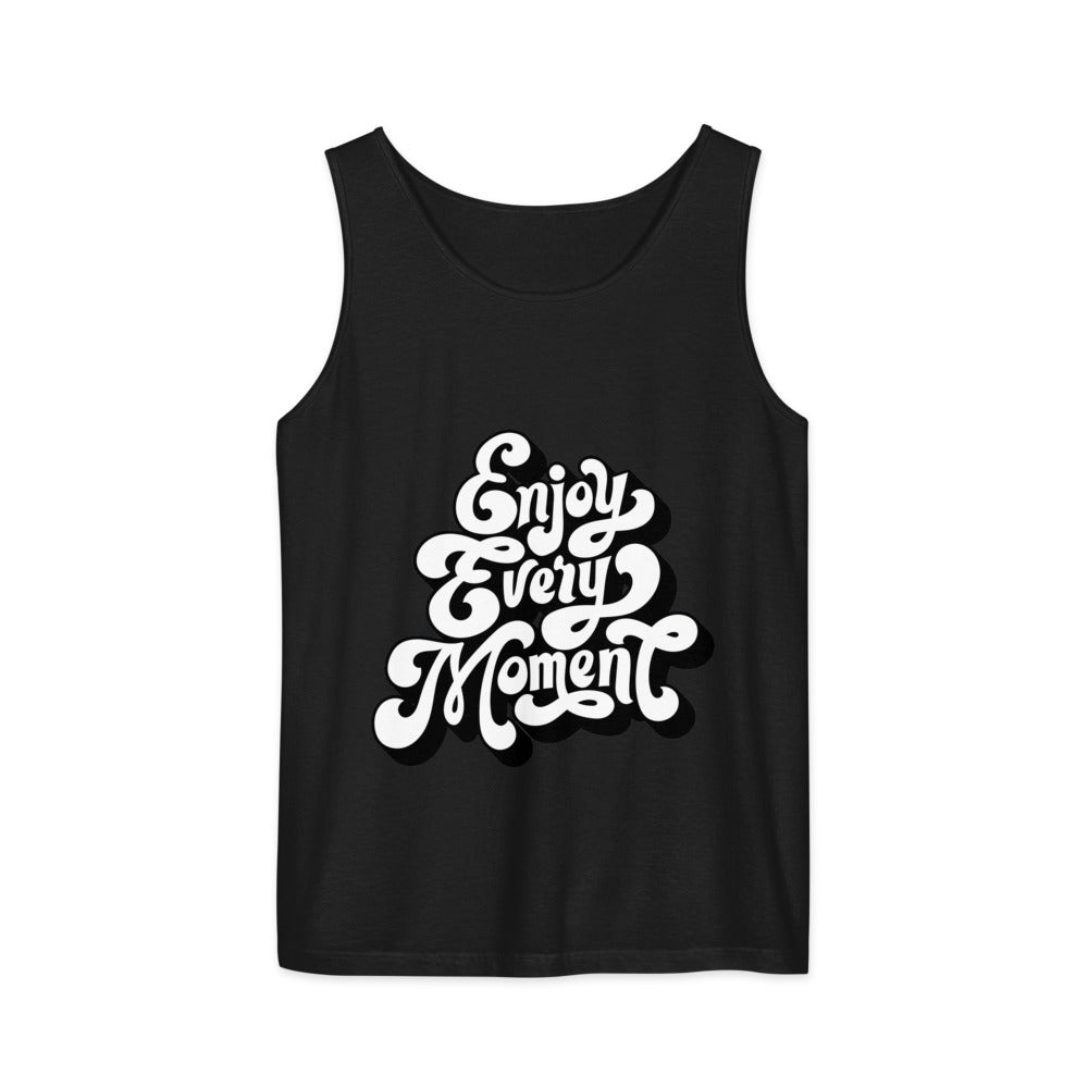 Enjoy every moments white | Unisex Garment-Dyed Tank Top | Comfort Colors 9360