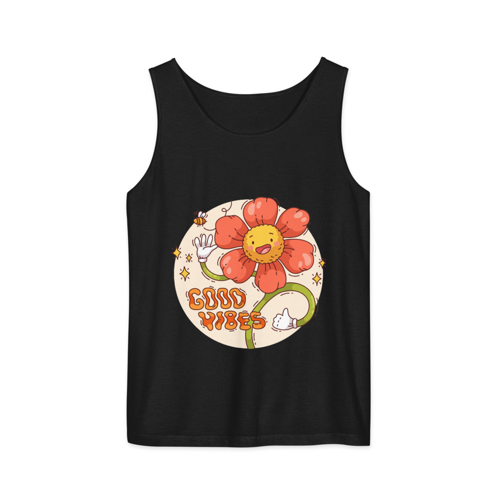 Good vides | Unisex Garment-Dyed Tank Top | Comfort Colors 9360