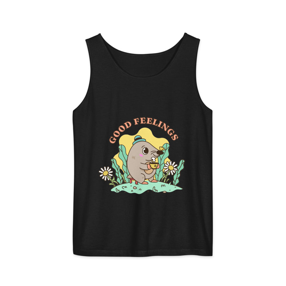 Good feelings | Unisex Garment-Dyed Tank Top | Comfort Colors 9360