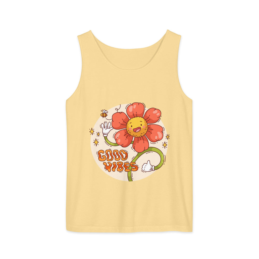 Good vides | Unisex Garment-Dyed Tank Top | Comfort Colors 9360