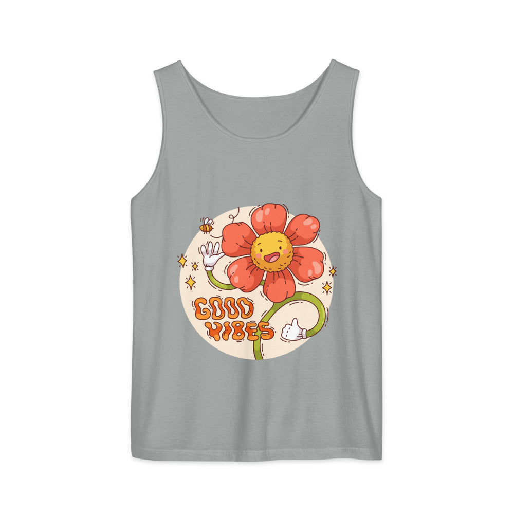 Good vides | Unisex Garment-Dyed Tank Top | Comfort Colors 9360