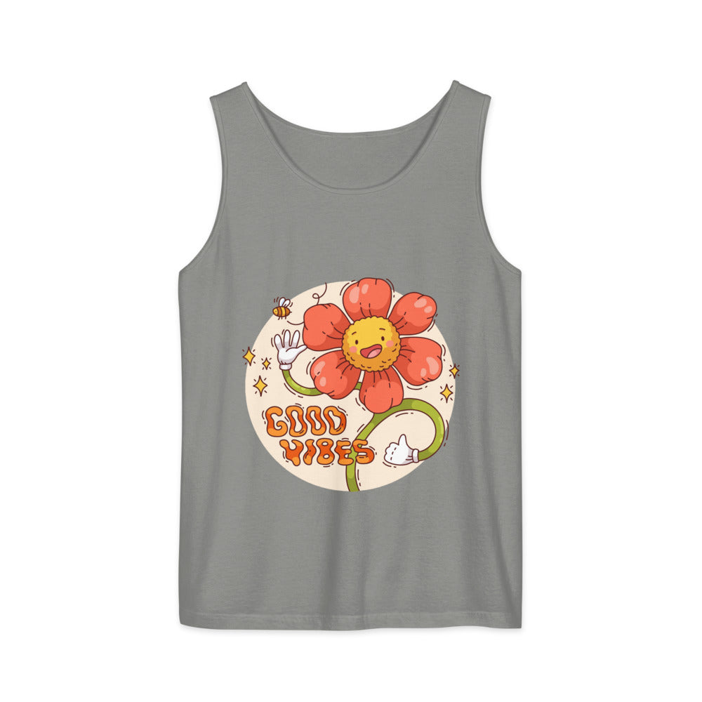 Good vides | Unisex Garment-Dyed Tank Top | Comfort Colors 9360