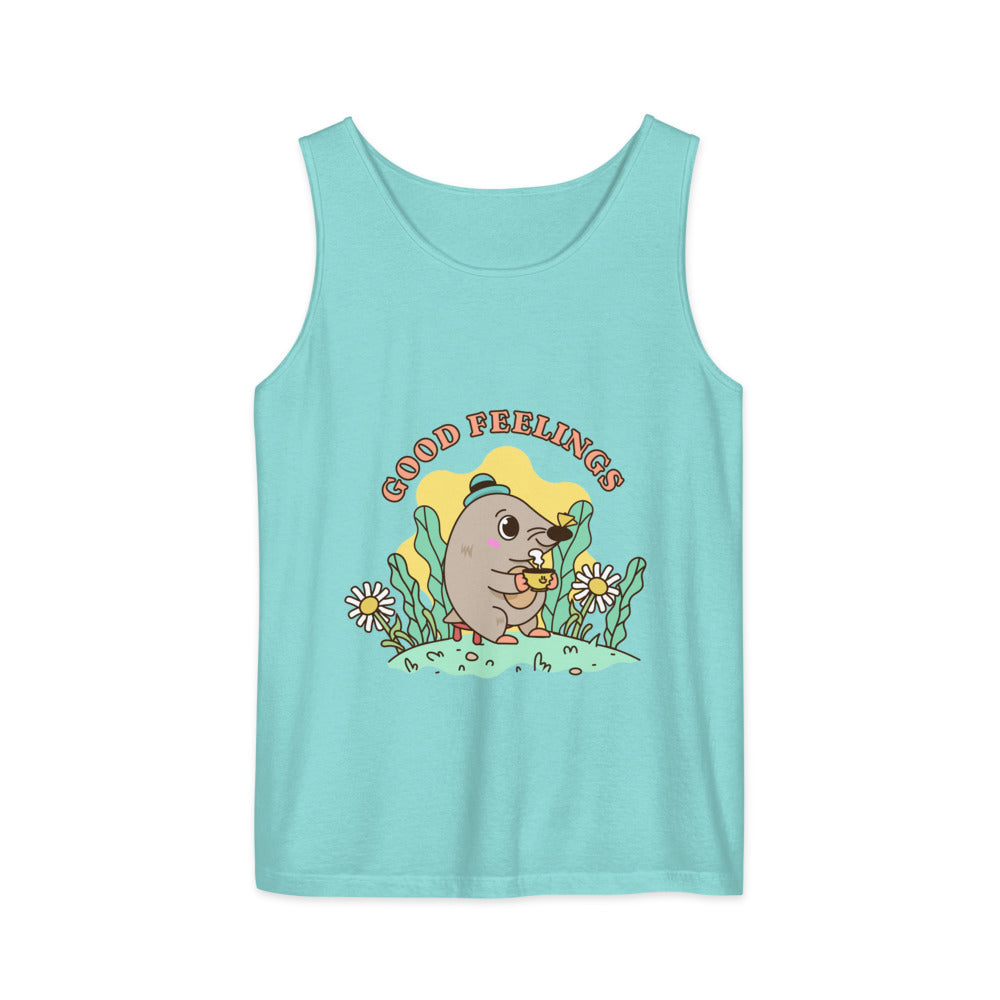 Good feelings | Unisex Garment-Dyed Tank Top | Comfort Colors 9360
