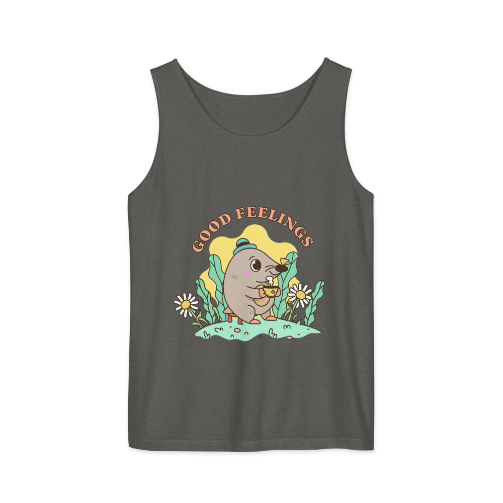 Good feelings | Unisex Garment-Dyed Tank Top | Comfort Colors 9360