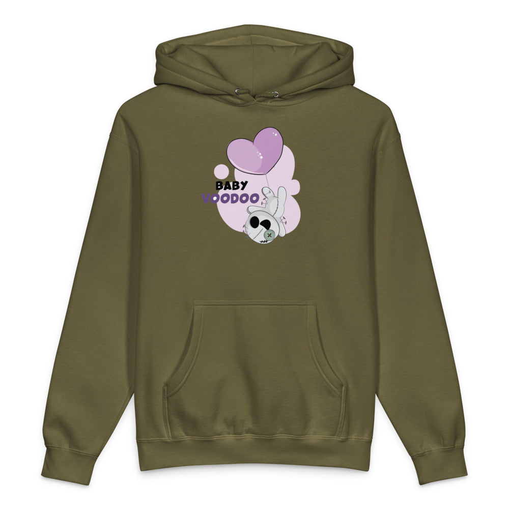 Ted heart - Baby voodoo | Unisex Heavyweight Hooded Sweatshirt | Independent Trading Co. IND4000