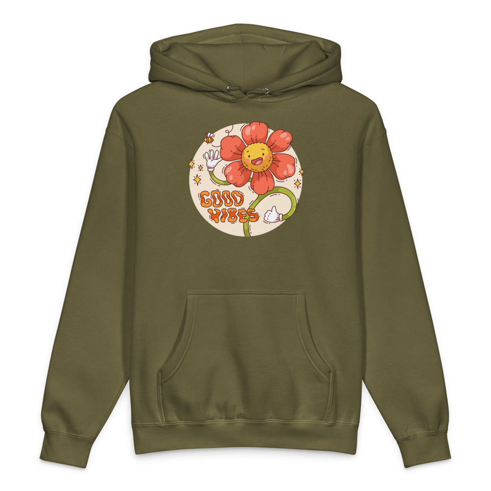 Good vides | Unisex Heavyweight Hooded Sweatshirt | Independent Trading Co. IND4000