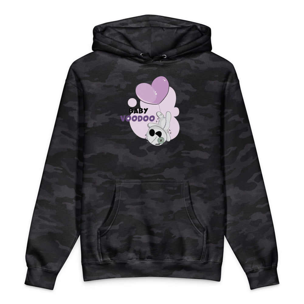 Ted heart - Baby voodoo | Unisex Heavyweight Hooded Sweatshirt | Independent Trading Co. IND4000