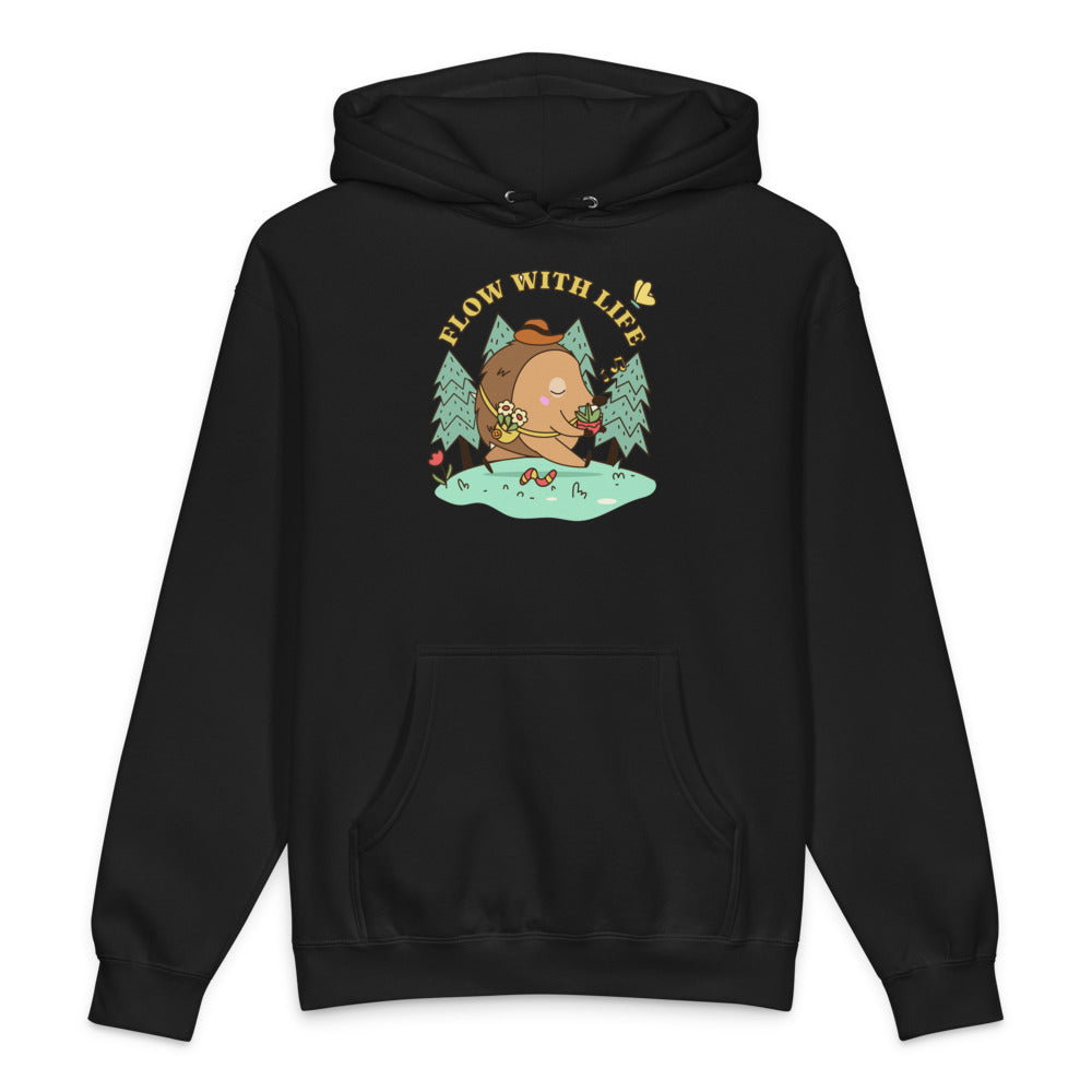 Flow with life | Unisex Heavyweight Hooded Sweatshirt | Independent Trading Co. IND4000
