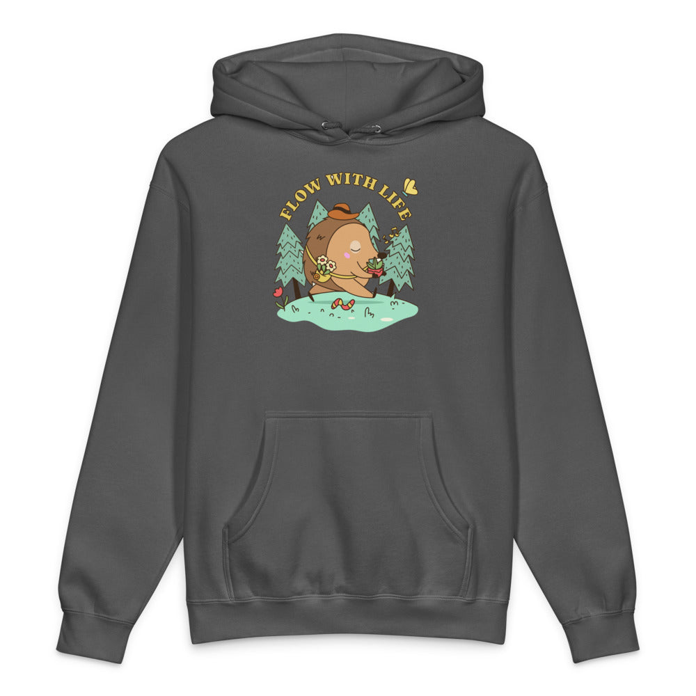 Flow with life | Unisex Heavyweight Hooded Sweatshirt | Independent Trading Co. IND4000