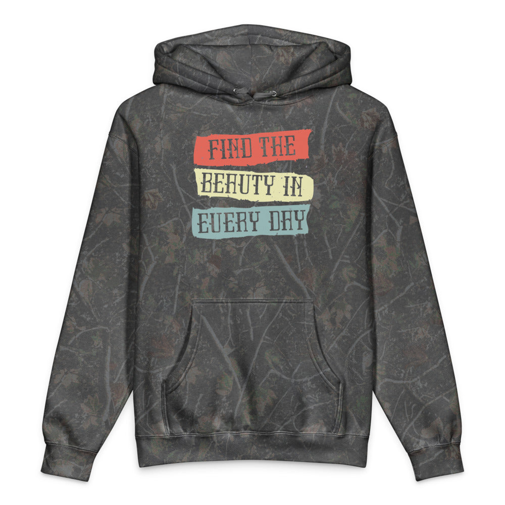 Find the beauty in every day | Unisex Heavyweight Hooded Sweatshirt | Independent Trading Co. IND4000