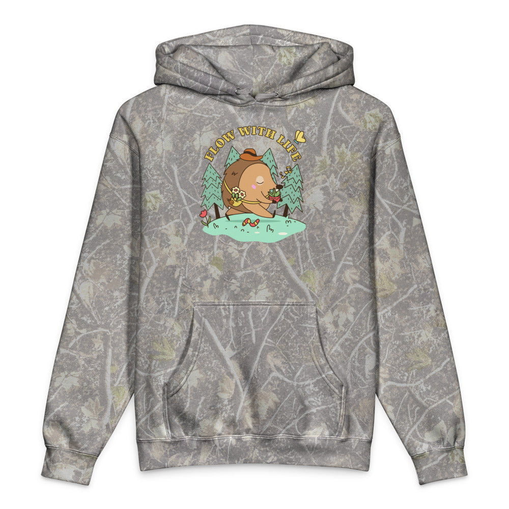 Flow with life | Unisex Heavyweight Hooded Sweatshirt | Independent Trading Co. IND4000