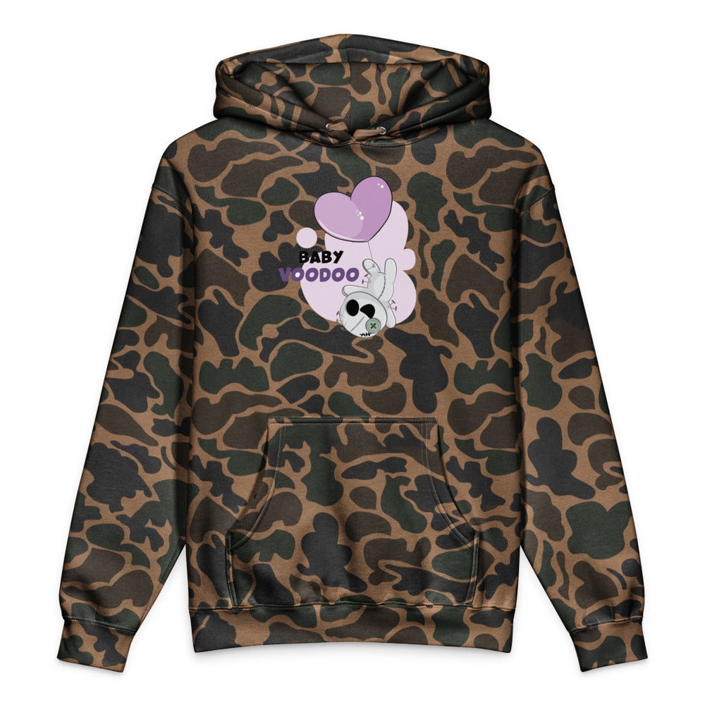 Ted heart - Baby voodoo | Unisex Heavyweight Hooded Sweatshirt | Independent Trading Co. IND4000