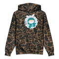 Green rabbit - HIP HIP HOORAAAY | Unisex Heavyweight Hooded Sweatshirt | Independent Trading Co. IND4000