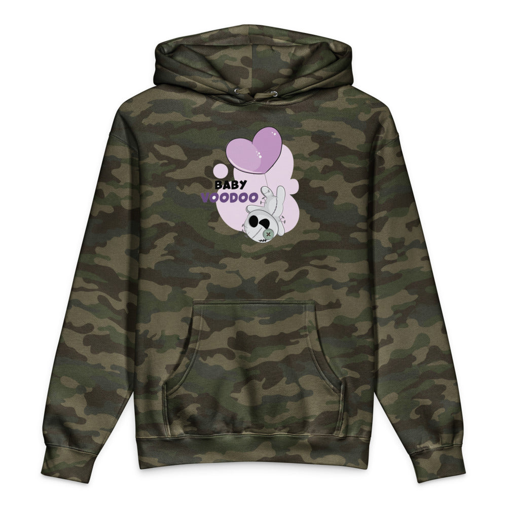 Ted heart - Baby voodoo | Unisex Heavyweight Hooded Sweatshirt | Independent Trading Co. IND4000