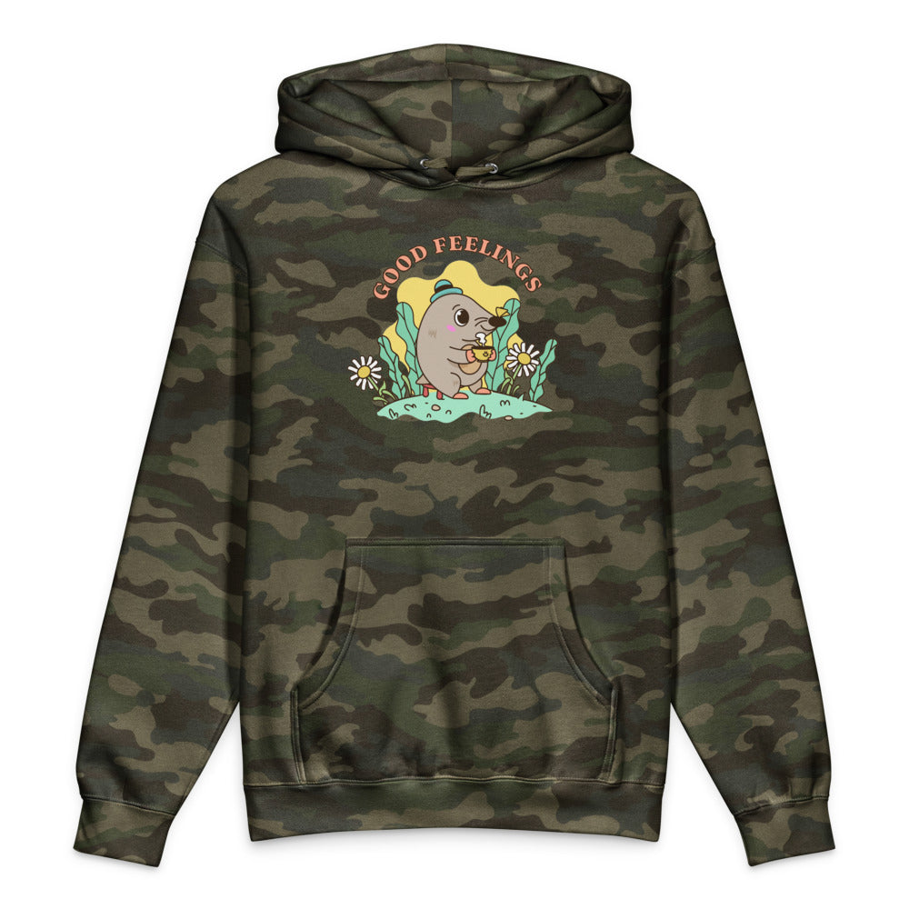 Good feelings | Unisex Heavyweight Hooded Sweatshirt | Independent Trading Co. IND4000