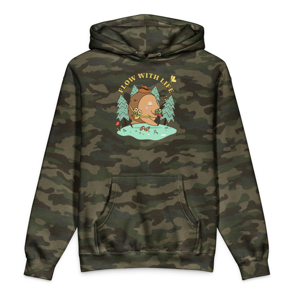 Flow with life | Unisex Heavyweight Hooded Sweatshirt | Independent Trading Co. IND4000