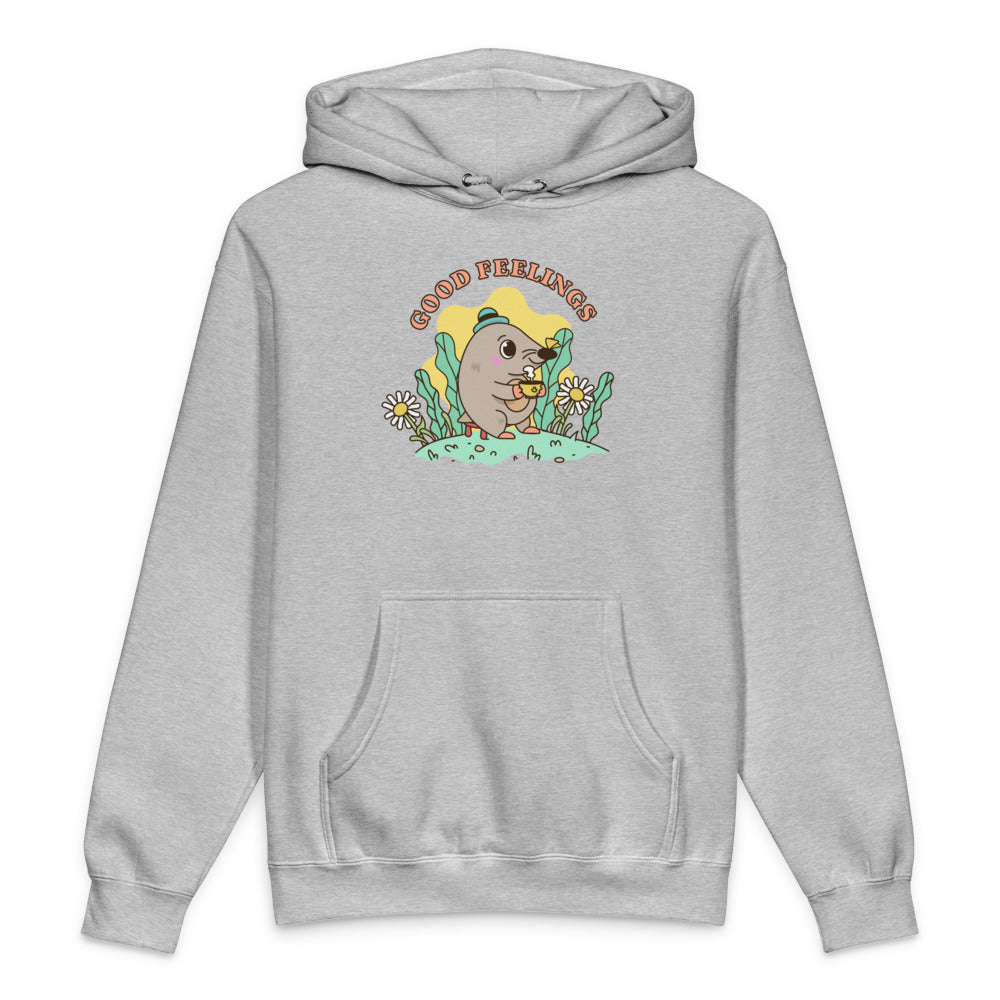 Good feelings | Unisex Heavyweight Hooded Sweatshirt | Independent Trading Co. IND4000