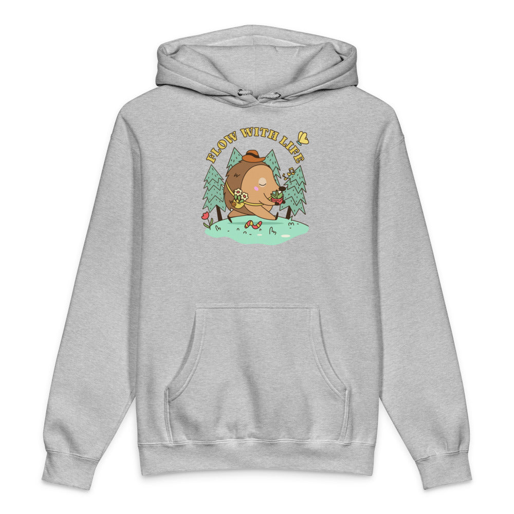 Flow with life | Unisex Heavyweight Hooded Sweatshirt | Independent Trading Co. IND4000