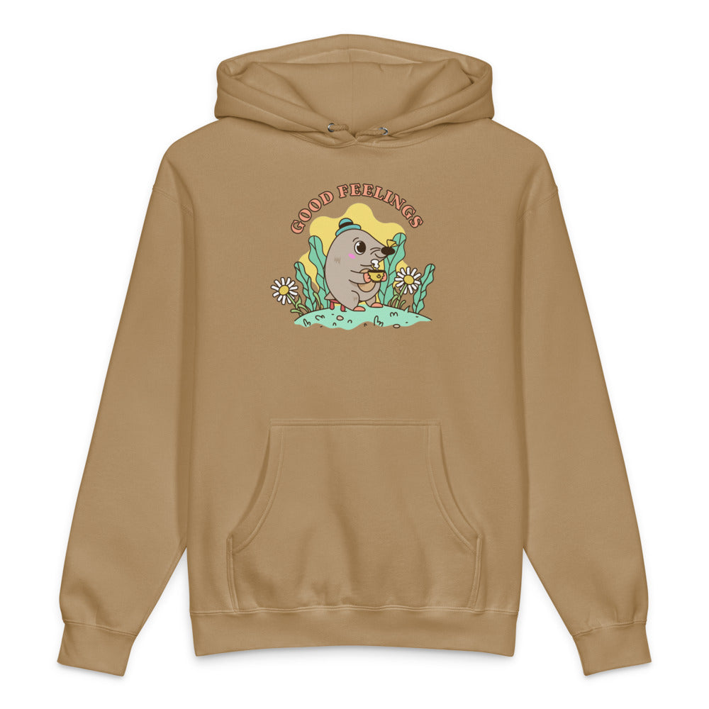 Good feelings | Unisex Heavyweight Hooded Sweatshirt | Independent Trading Co. IND4000