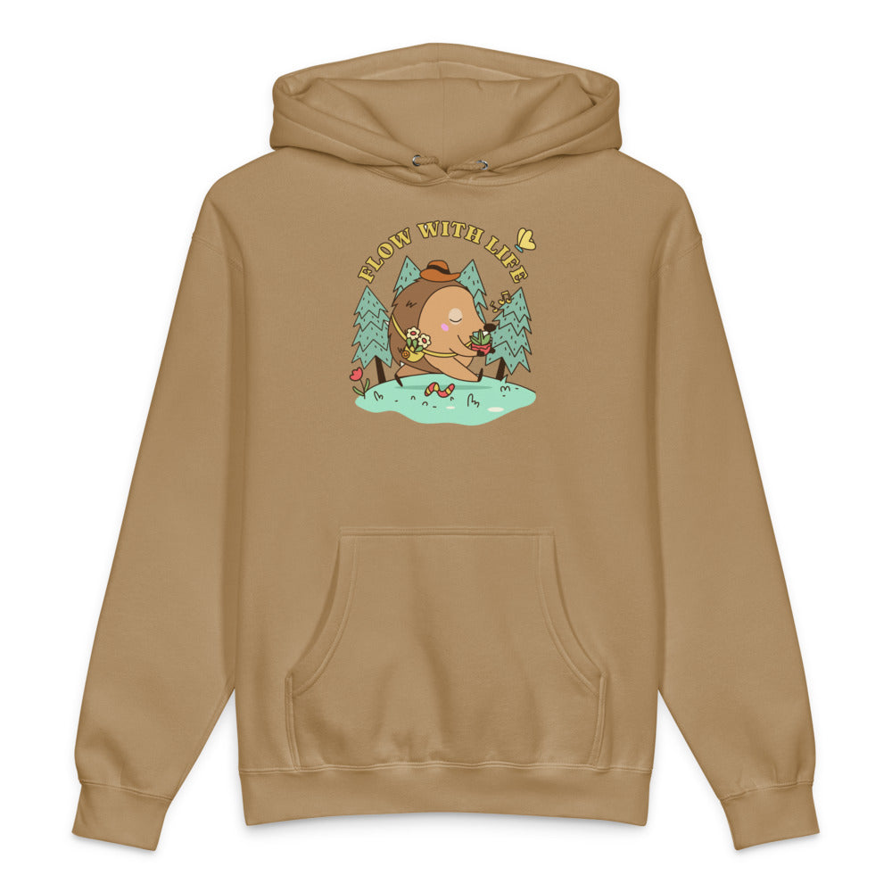 Flow with life | Unisex Heavyweight Hooded Sweatshirt | Independent Trading Co. IND4000