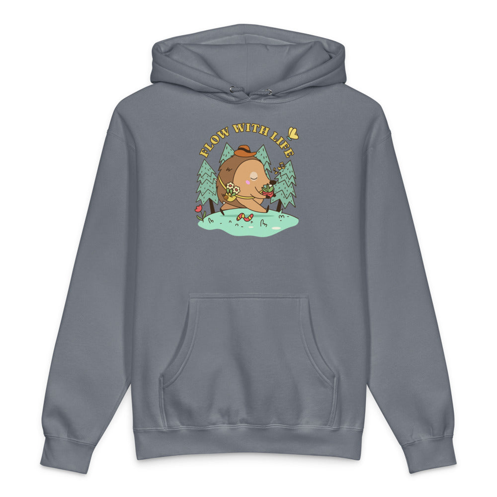 Flow with life | Unisex Heavyweight Hooded Sweatshirt | Independent Trading Co. IND4000