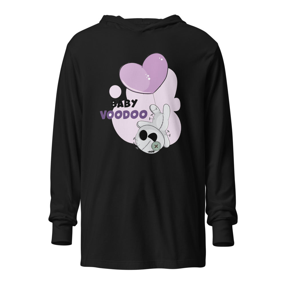 Ted heart - Baby voodoo | Unisex Hooded Long Sleeve Tee | Bella Canvas 3512