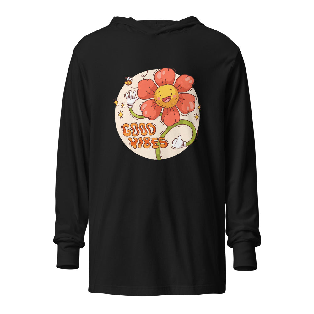 Good vides | Unisex Hooded Long Sleeve Tee | Bella Canvas 3512