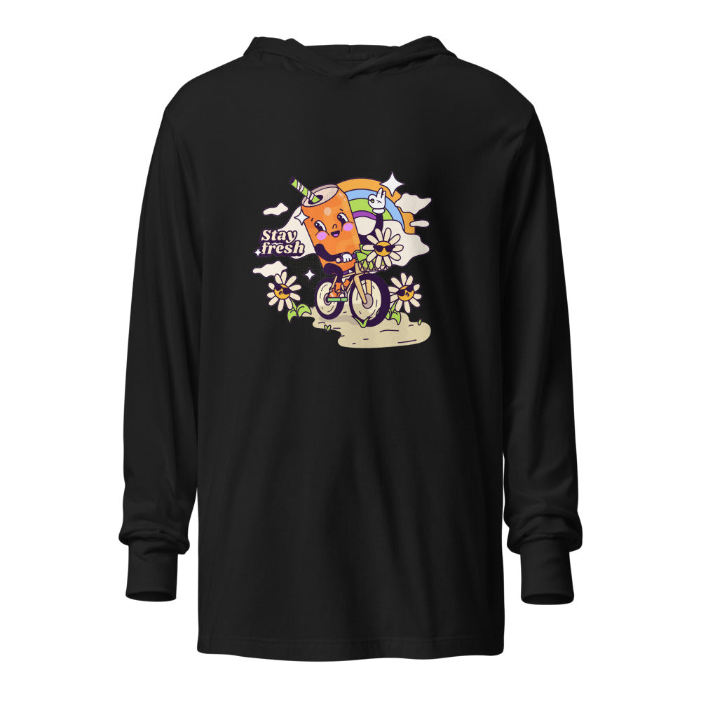 Stay fresh | Unisex Hooded Long Sleeve Tee | Bella Canvas 3512