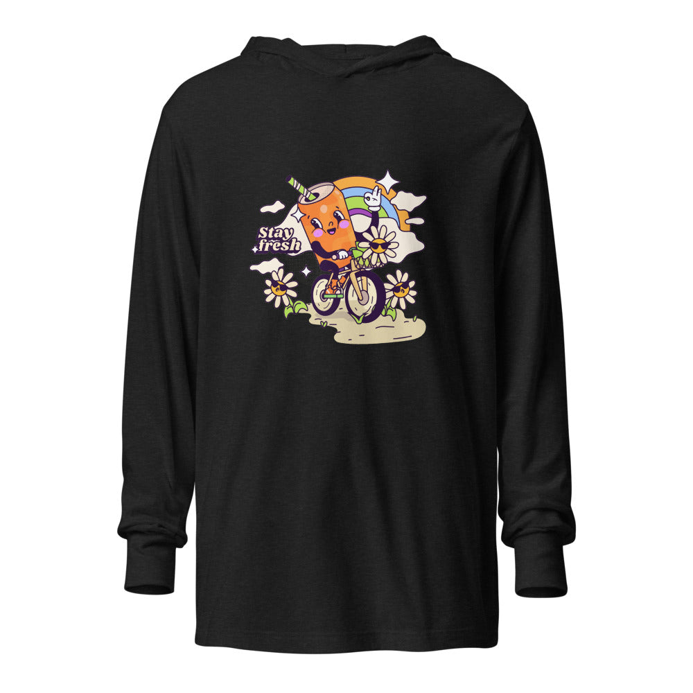 Stay fresh | Unisex Hooded Long Sleeve Tee | Bella Canvas 3512