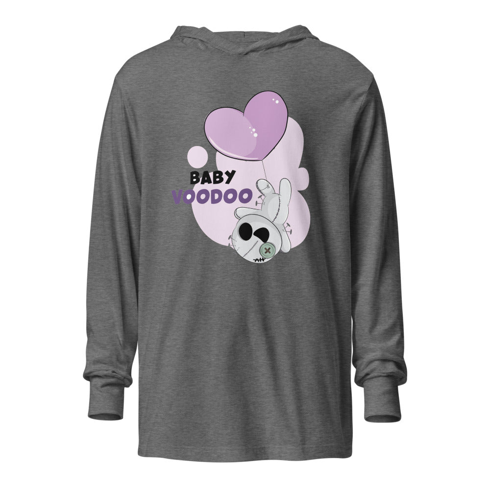 Ted heart - Baby voodoo | Unisex Hooded Long Sleeve Tee | Bella Canvas 3512