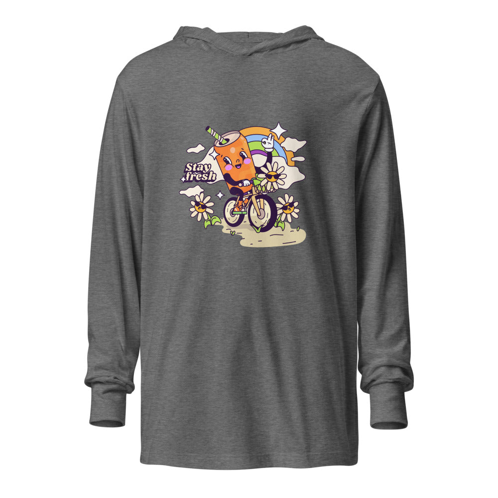Stay fresh | Unisex Hooded Long Sleeve Tee | Bella Canvas 3512