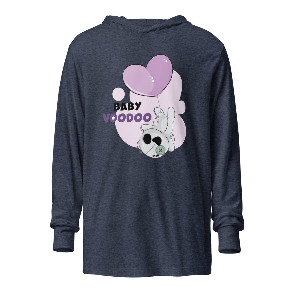 Ted heart - Baby voodoo | Unisex Hooded Long Sleeve Tee | Bella Canvas 3512