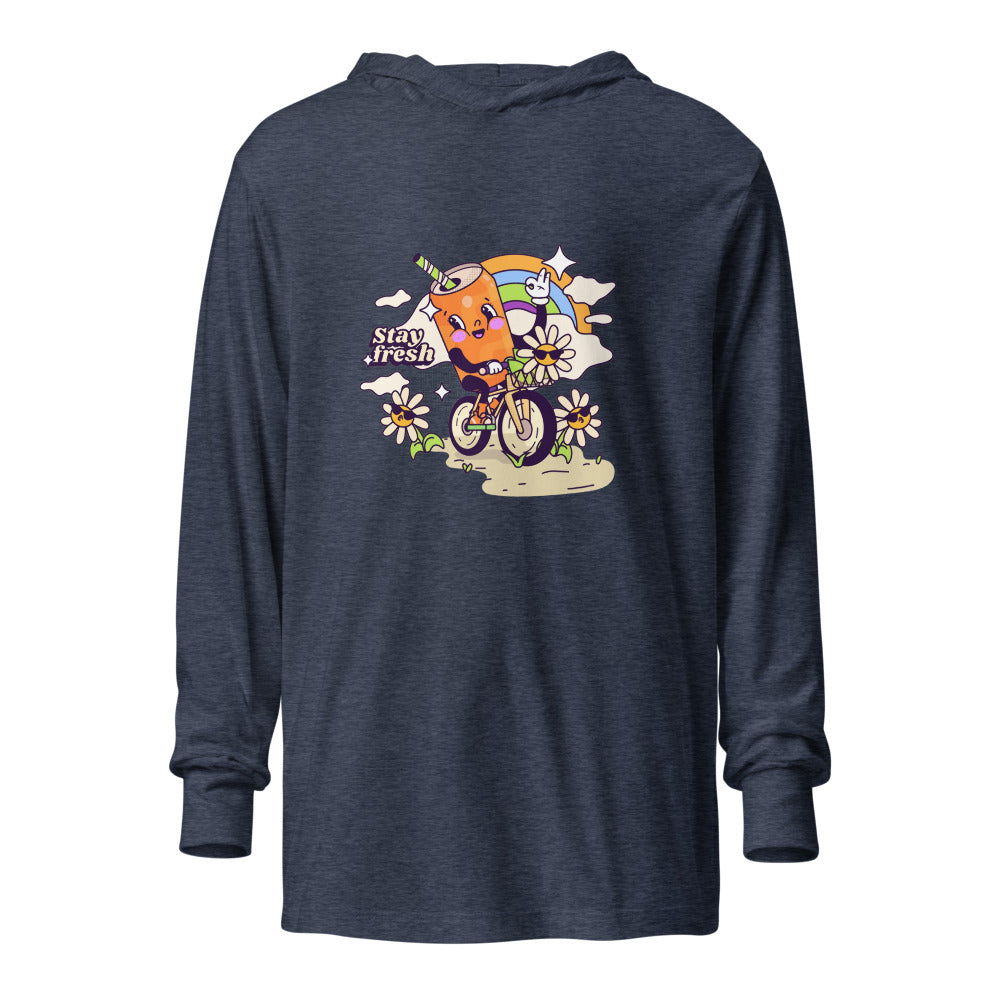 Stay fresh | Unisex Hooded Long Sleeve Tee | Bella Canvas 3512
