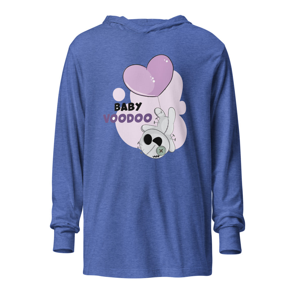 Ted heart - Baby voodoo | Unisex Hooded Long Sleeve Tee | Bella Canvas 3512