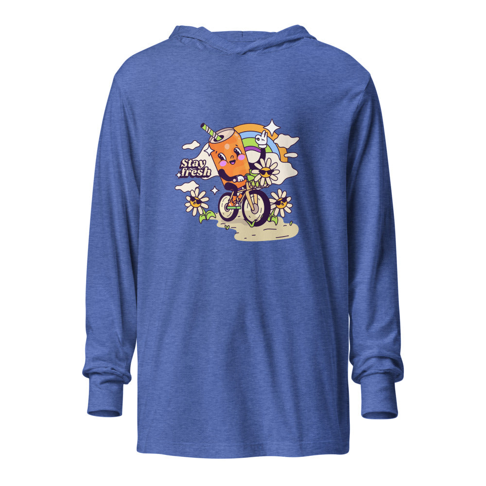 Stay fresh | Unisex Hooded Long Sleeve Tee | Bella Canvas 3512
