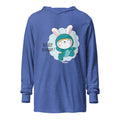 Green rabbit - HIP HIP HOORAAAY | Unisex Hooded Long Sleeve Tee | Bella Canvas 3512