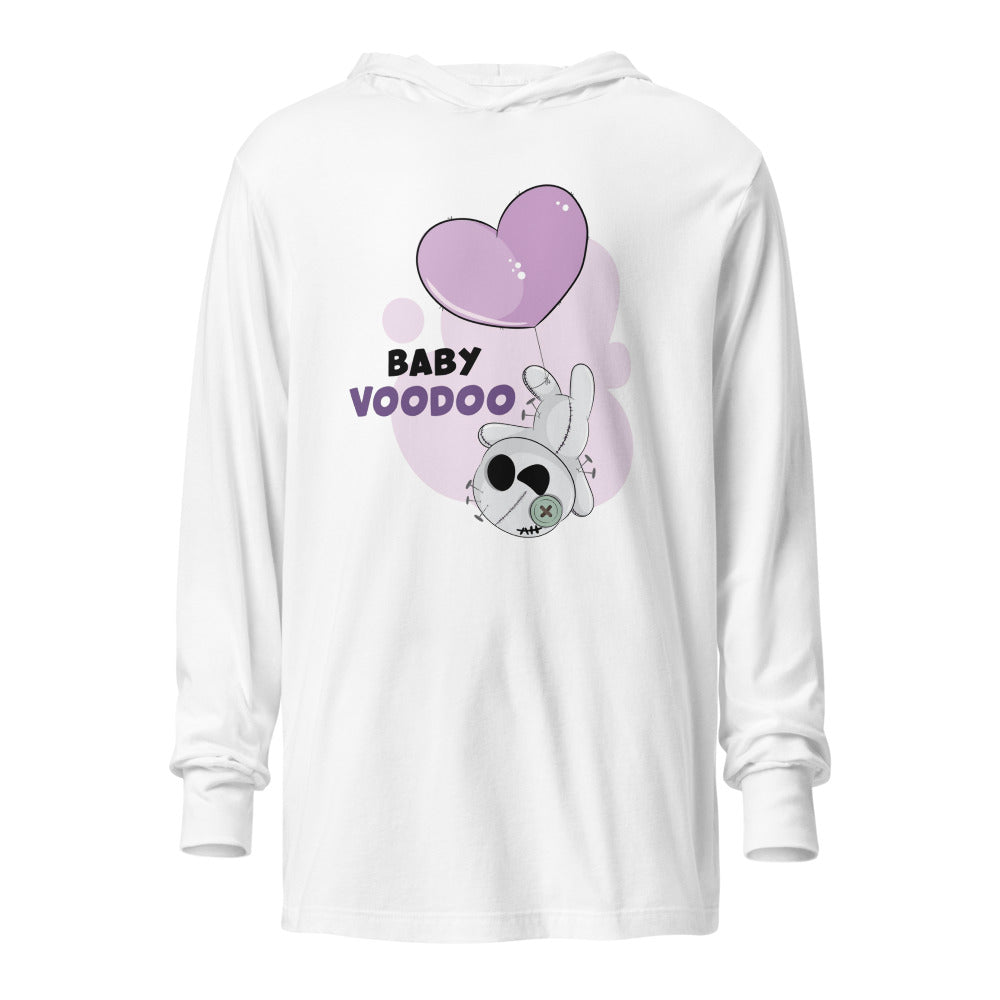 Ted heart - Baby voodoo | Unisex Hooded Long Sleeve Tee | Bella Canvas 3512