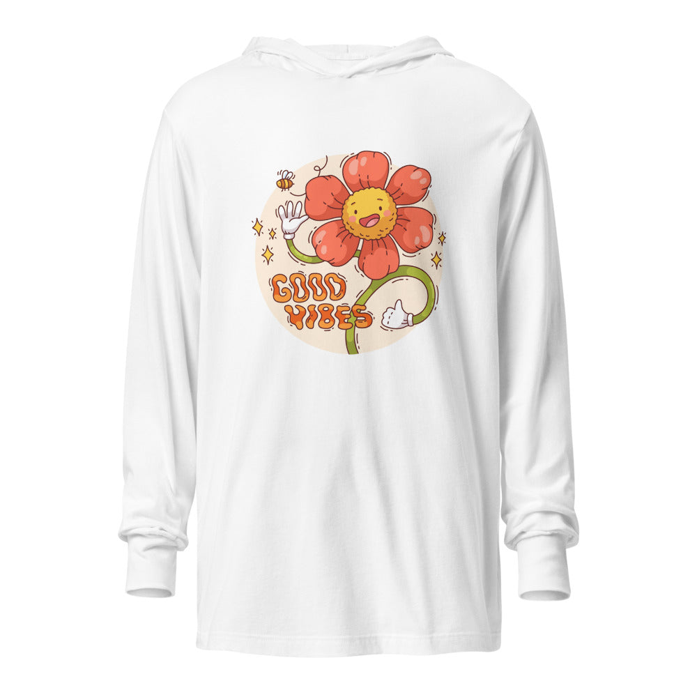 Good vides | Unisex Hooded Long Sleeve Tee | Bella Canvas 3512