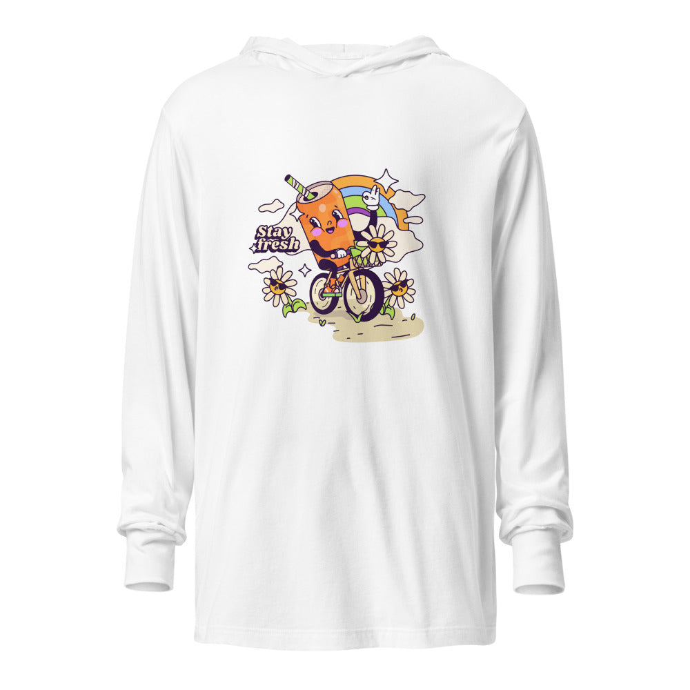 Stay fresh | Unisex Hooded Long Sleeve Tee | Bella Canvas 3512