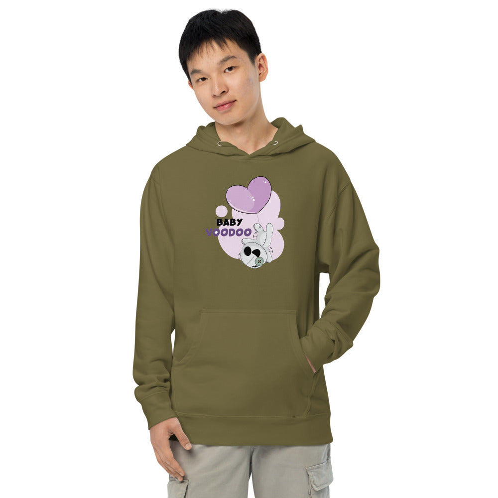 Ted heart - Baby voodoo | Unisex Midweight Hoodie | Independent Trading Co. SS4500