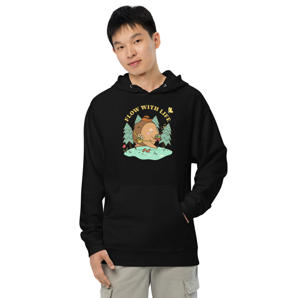 Flow with life | Unisex Midweight Hoodie | Independent Trading Co. SS4500