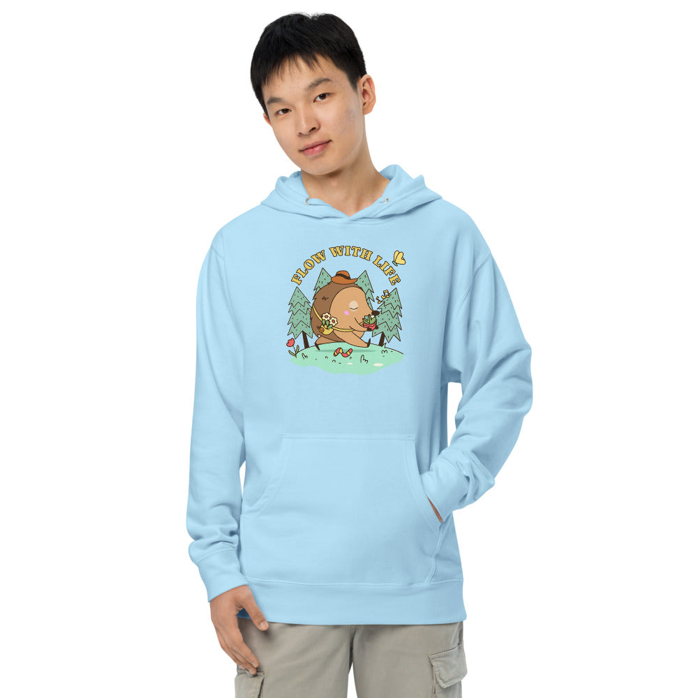 Flow with life | Unisex Midweight Hoodie | Independent Trading Co. SS4500