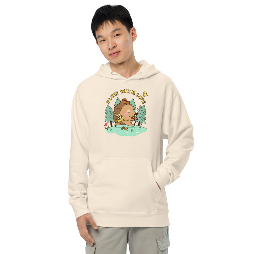 Flow with life | Unisex Midweight Hoodie | Independent Trading Co. SS4500